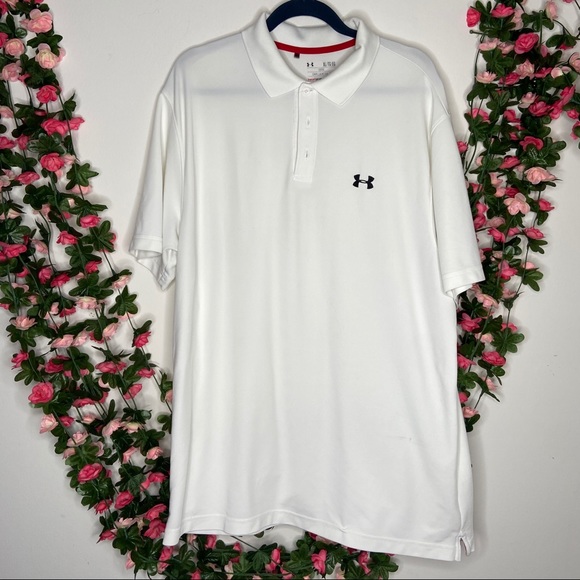 Under Armour Other - Under Armour White Polo Mens Shirt XL